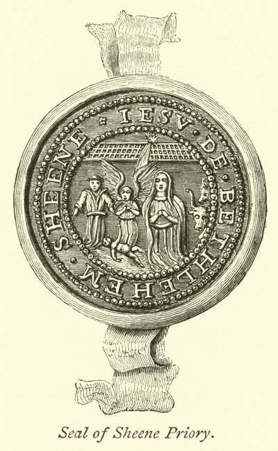 Seal of Sheene Priory  af English School
