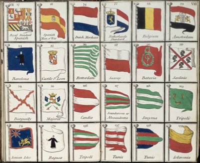 Udvalg af maritime flag af English School