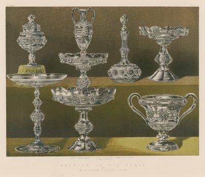Service i Cut Glass af Mr Alderman Copeland, London af English School