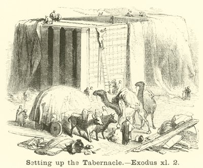 Opsætning af Tabernaklet, Exodus, xl, 2 af English School