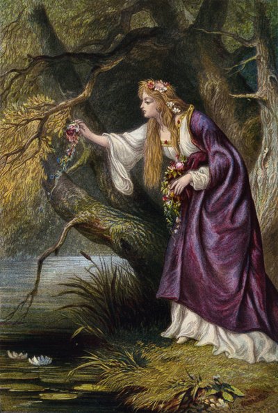 Shakespeare, Hamlet, akt IV, scene 7 af English School