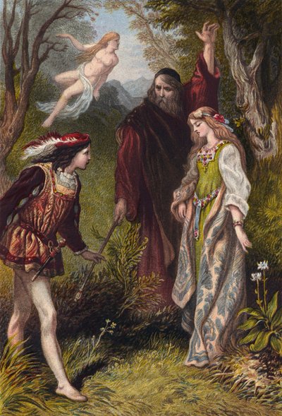 Shakespeare, Stormen, 1. akt, scene 2 af English School