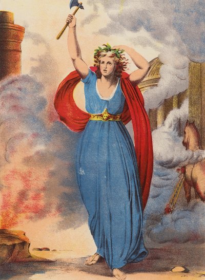 Shakespeare: Troilus og Cressida (chromolitho) af English School