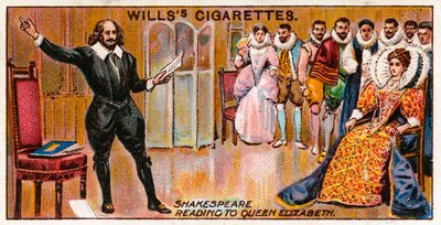 Shakespeare læser for dronning Elizabeth af English School
