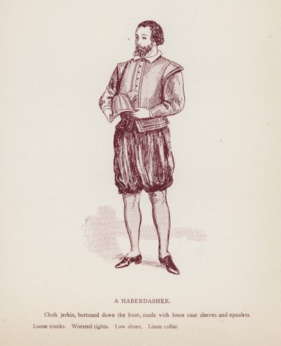 Shakespeares Taming of the Shrew: A Haberdasher (litho) af English School