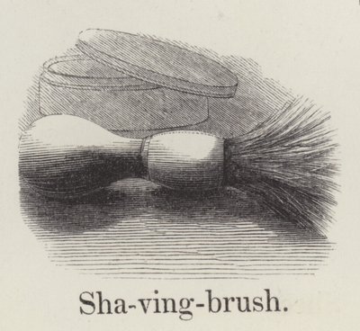 Barberbørste (gravering) af English School