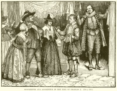 Butiksejer og lærling i Charles I