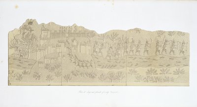 Siege and Plunder of a City, Koujunjik, plade 40 fra Nineveh and its Remains af Austen Henry Layard (1817-94) udgivet 1849 af English School