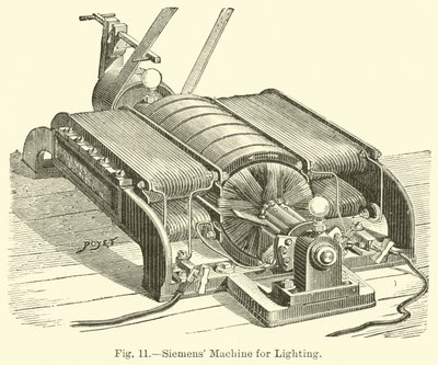 Siemens maskine til belysning af English School
