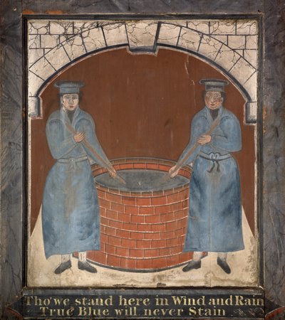 Schild für das Gasthaus "Blue Boys", späte 1700er Jahre von English School