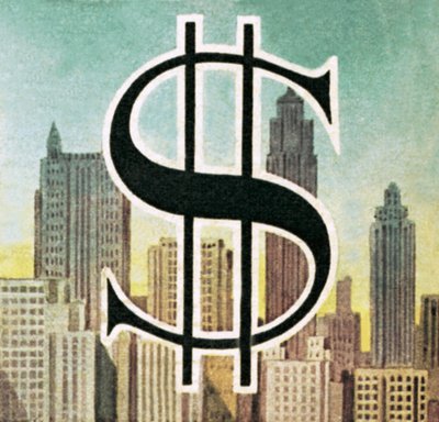 Tegn for den amerikanske dollar af English School