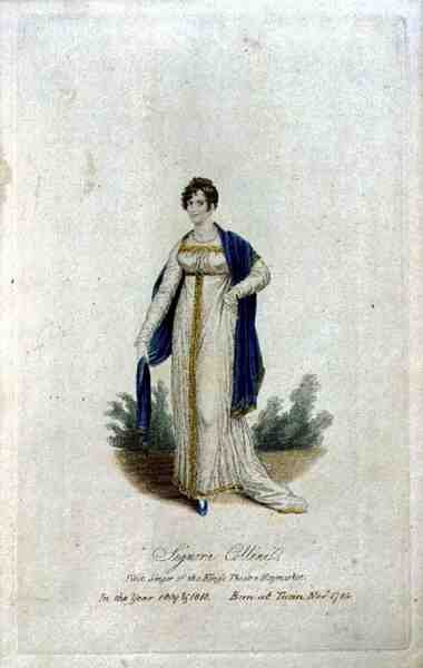 Signora Collini (f. 1784), første sangerinde fra King