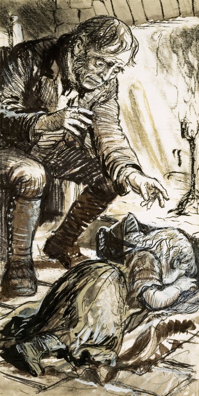 Silas Marner og Eppie af English School