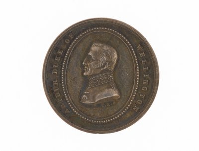 Sølvmedalje til minde om hertugen af Wellingtons død, 1852 af English School