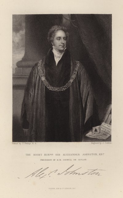 Sir Alexander Johnston af English School