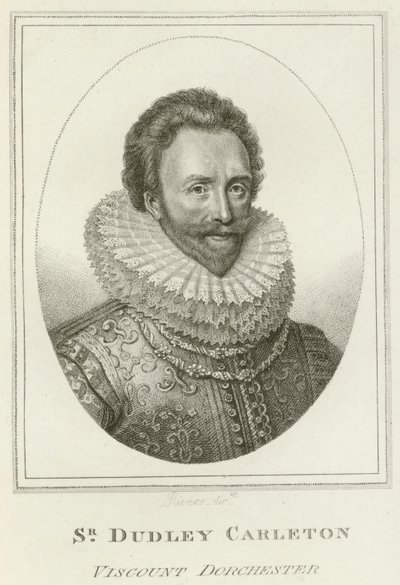 Sir Dudley Carleton, Viscount Dorchester (gravering) af English School