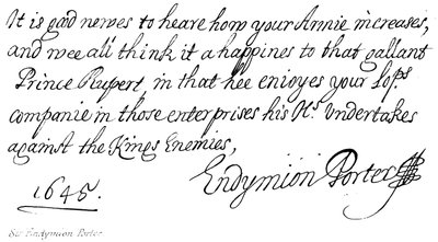 Sir Endymion Porter af English School