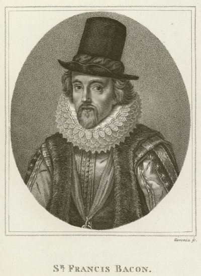 Sir Francis Bacon (gravering) af English School