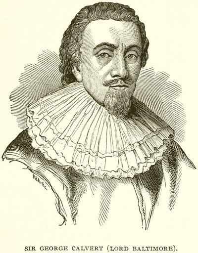 Sir George Calvert (Lord Baltimore) af English School