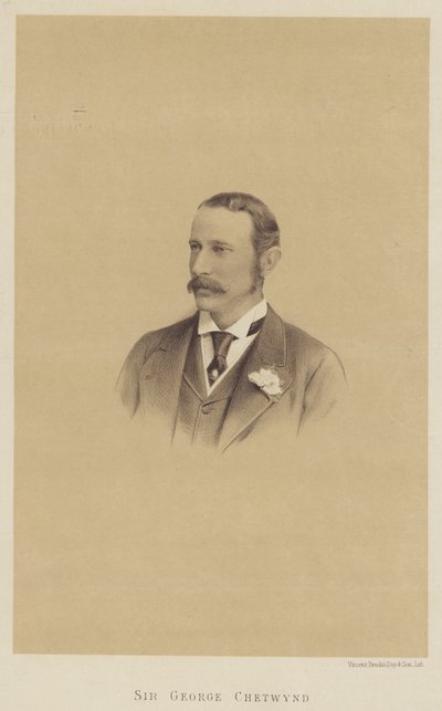 Sir George Chetwynd (litho) af English School