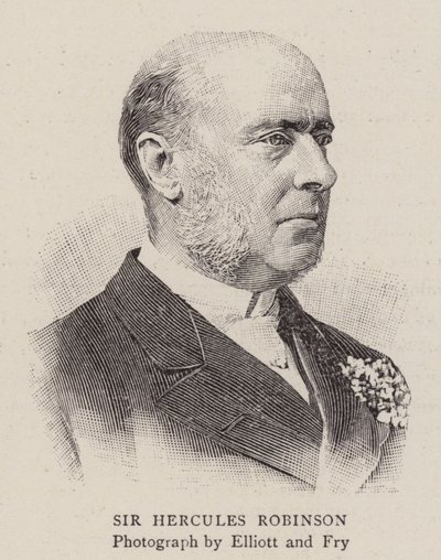 Sir Hercules Robinson (gravering) af English School