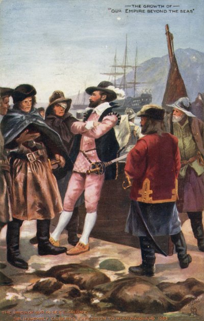 Sir Humphrey Gilberts ekspedition til Newfoundland, 1583 af English School
