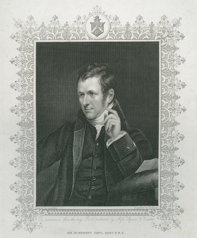 Sir Humphry Davy (1778-1829) af English School
