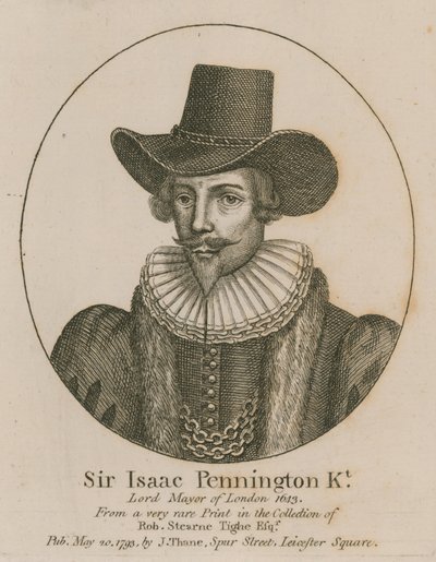 Sir Isaac Pennington, overborgmester i London 1643 af English School