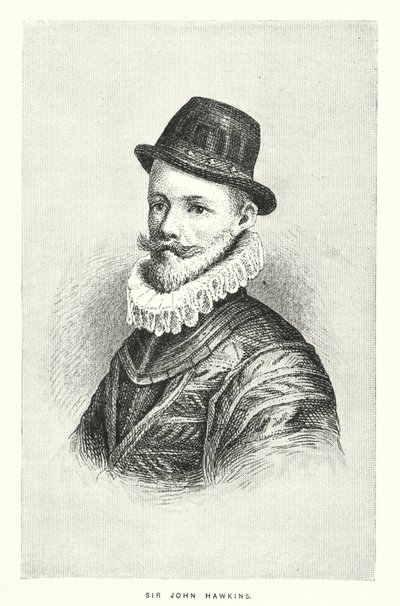 Sir John Hawkins (gravering) af English School