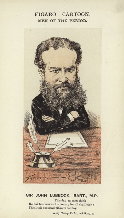 Sir John Lubbock, engelsk politiker af English School