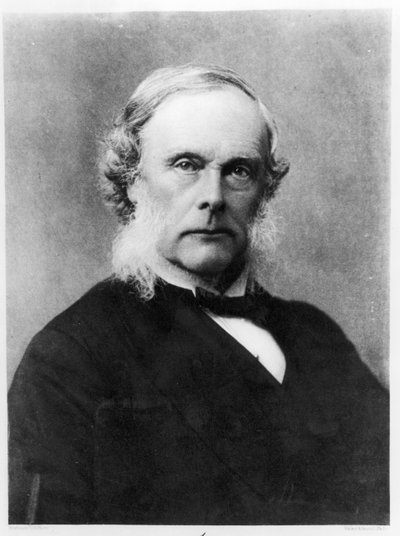 Sir Joseph Lister (1827-1912) graveret af Walker og Boutall af English School