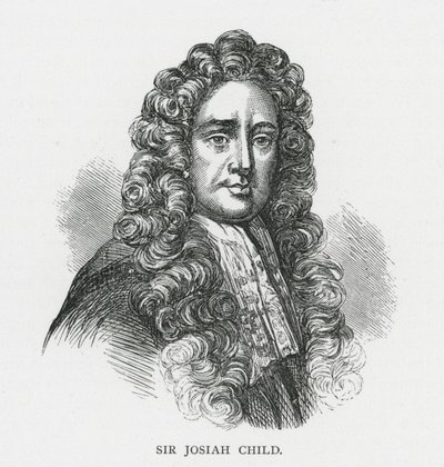 Sir Josiah Child (Gravur) von English School