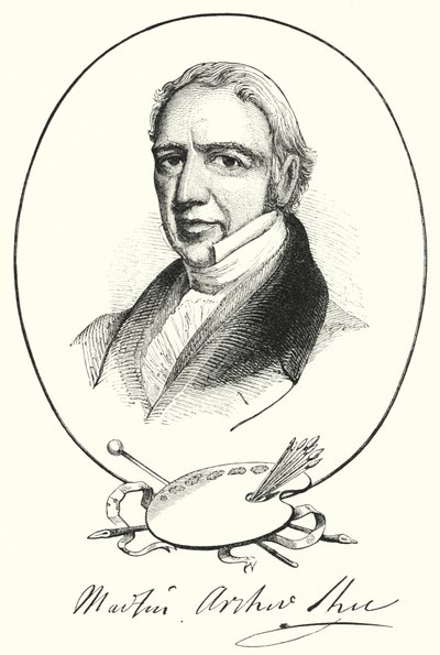 Sir Martin Archer Shee (gravering) af English School
