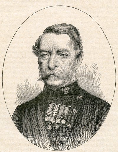 Sir Robert Napier, 1868 af English School
