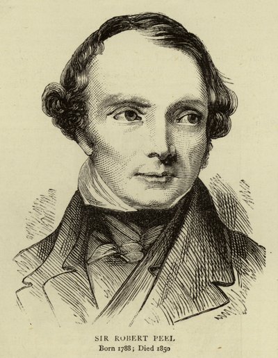 Sir Robert Peel af English School
