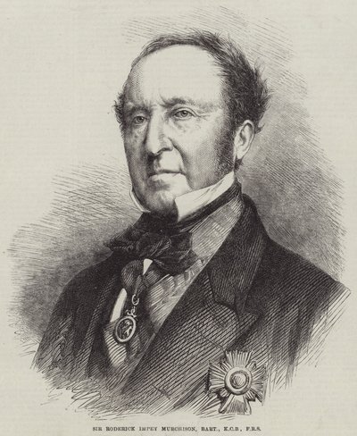 Sir Roderick Impey Murchison, Baronet, KCB, FRS (gravering) af English School