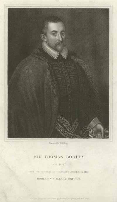 Sir Thomas Bodley, engelsk diplomat og lærd af English School