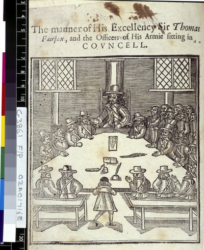 Sir Thomas Fairfax (1612-71) og Generalrådet for den parlamentariske hær af English School