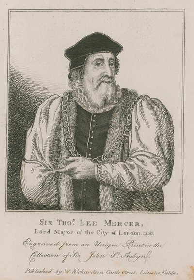 Sir Thomas Leigh, Mercer, Lord Mayor von London 1558 von English School