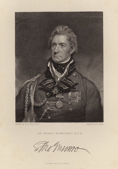 Sir Thomas Munro af English School