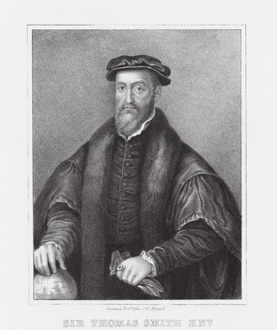 Sir Thomas Smith KNT (gravering) af English School