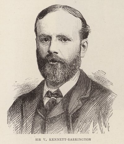 Sir V Kennett-Barrington (gravering) af English School