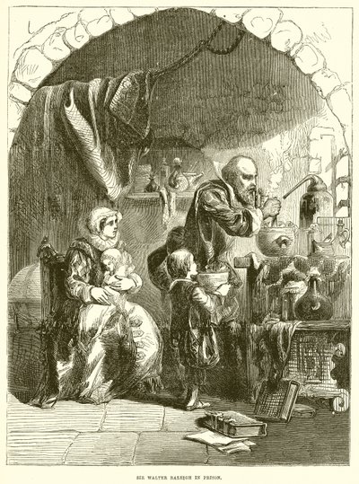 Sir Walter Raleigh i fængslet af English School