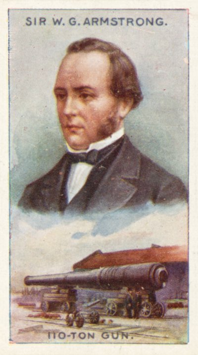 Sir William George Armstrong, 110-tons pistol af English School