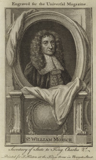 Sir William Morice, udenrigsminister for kong Charles 2 af English School