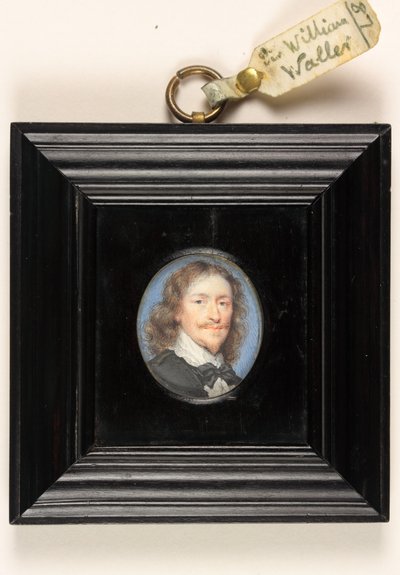 Sir William Waller (akvarel på vellum) af English School