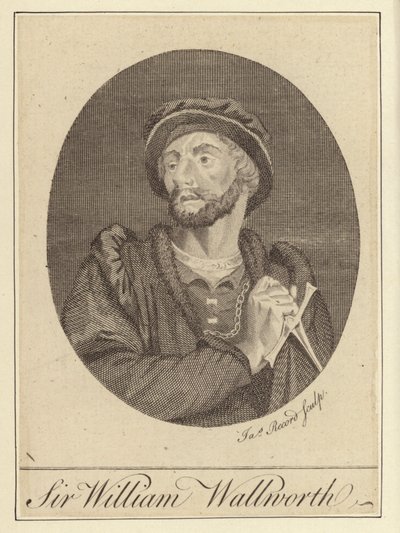 Sir William Wallworth (gravering) af English School
