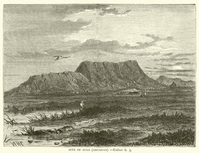 Stedet for Susa (Shushan), Esther, ii, 5 (gravering) af English School