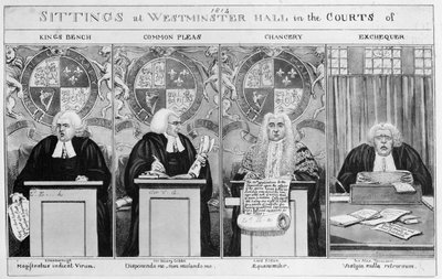 Møder ved Westminster Hall domstole af English School