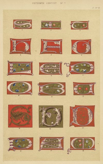 Det sekstende århundrede (chromolitho) af English School